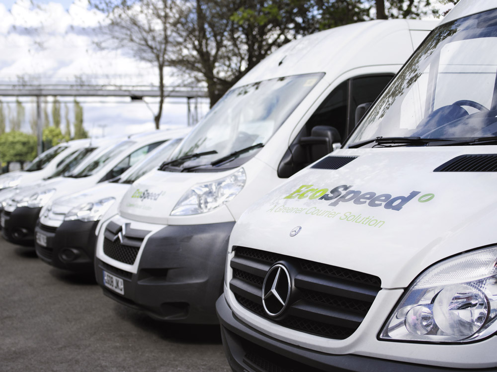 EcoSpeed fleet of vans