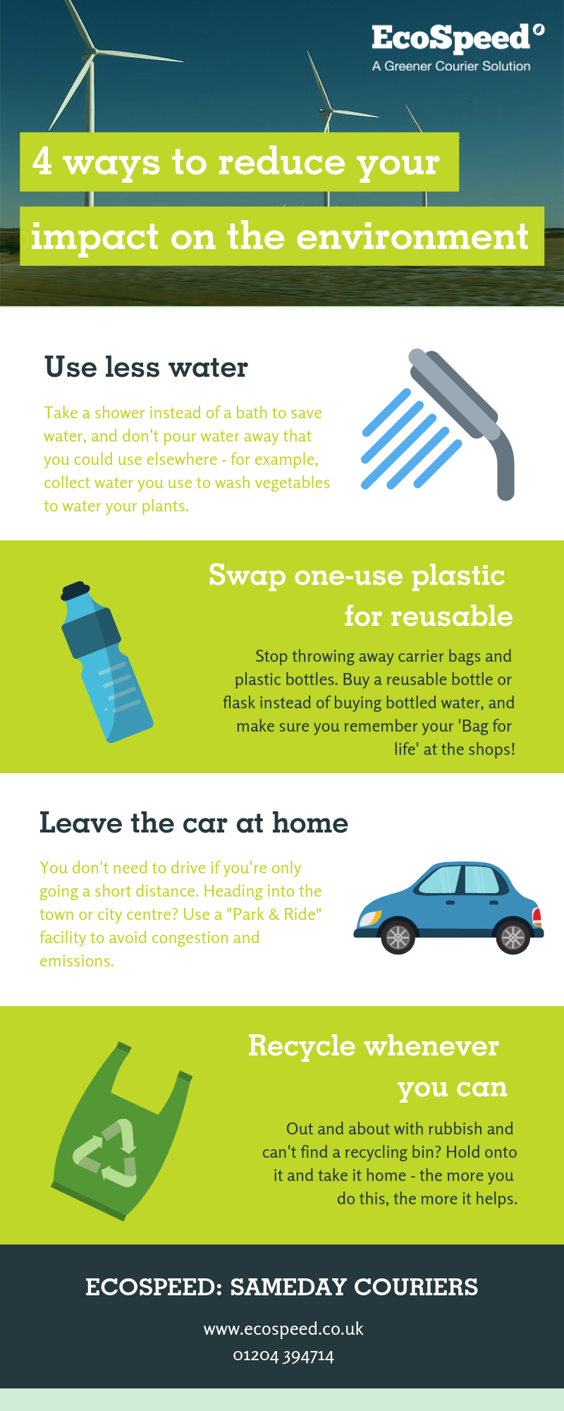 4 ways to reduce your environmental impact