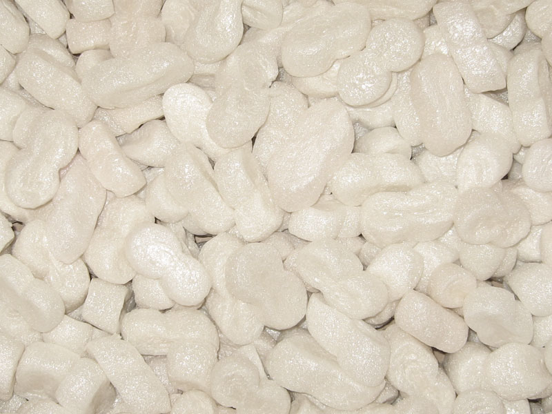 Foam packing peanuts