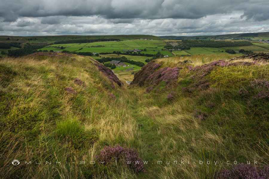 The top of the tramway incline at Musbury Heights quarry